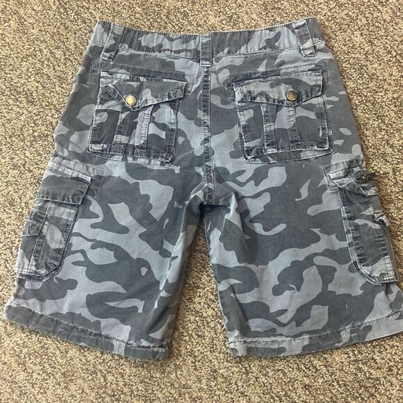 Ring Of Fire Downtown Los Ángeles 💯 Cotton Camo Cargo Boy Short Size 20 - Picture 1 of 14